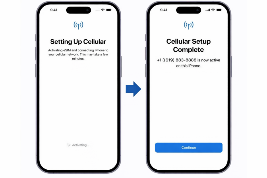 iPhone eSIM activation in San Diego at SD CELL PHONE on El Cajon Blvd